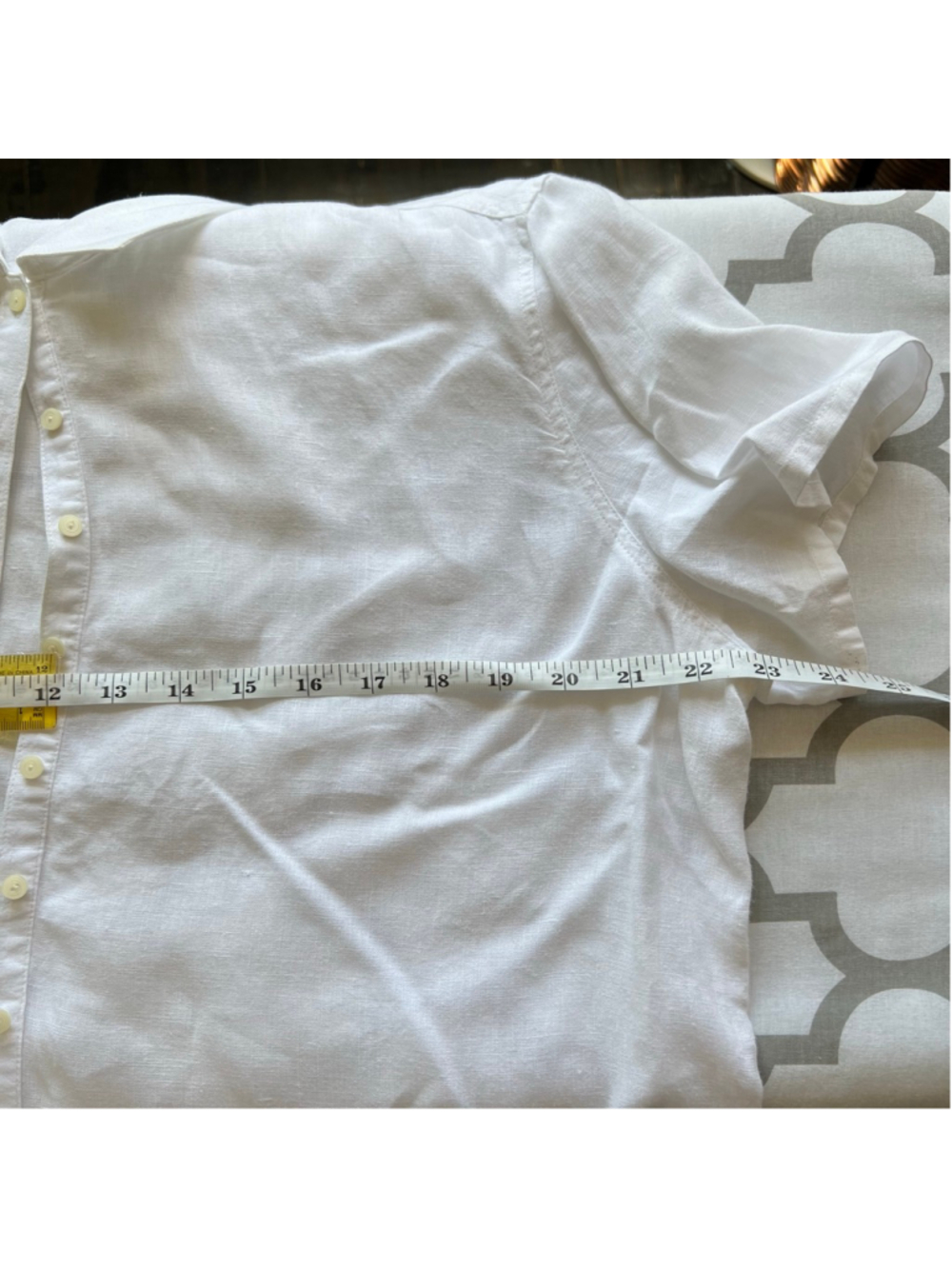 J. Jill White Short-Sleeve Button Down Shirt - Picture 3 of 5